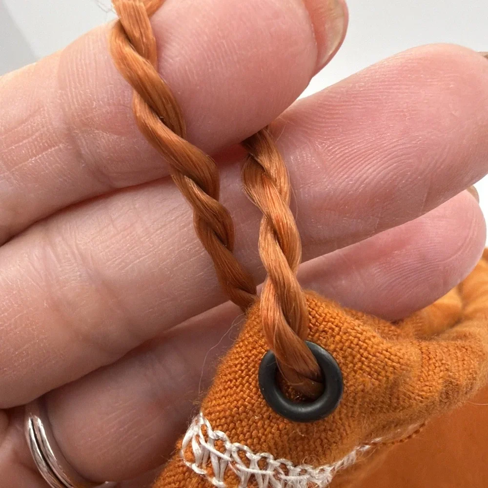 Orange Crown Royal Drawstring‎ Bag…Bag Only
